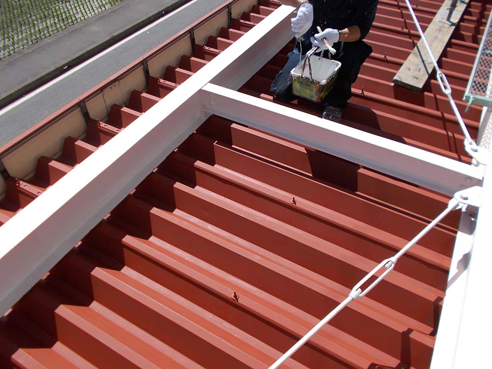 名古屋市・プラスチック製造工場　外壁・屋根塗装